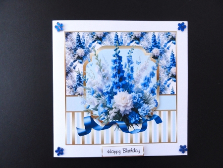 just delphiniums and gladioli by Valerie Spowart