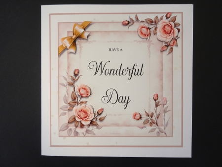 Peach Rose Wonderful Day by Valerie Spowart