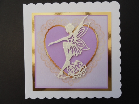 Gold Border heart Backgrounds-summer by Valerie Spowart