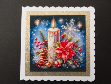 6x6 Christmas Candle 6 - Illustrations for Cardmakers & Designers  by Valerie Spowart