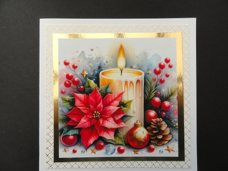 6x6 Christmas Candle 6 - Illustrations for Cardmakers & Designers  by Valerie Spowart