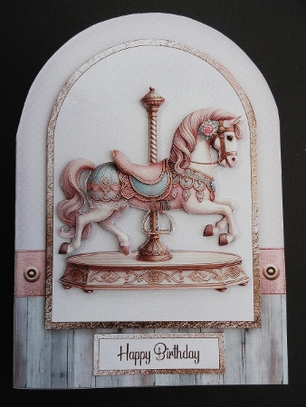 Carousel Cut and Fold Card Kit-5 by Valerie Spowart
