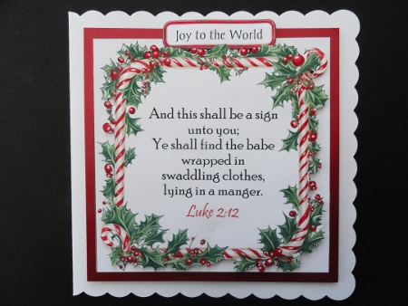 Christmas Bible Verse Christmas Cards by Valerie Spowart