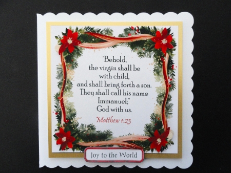 Christmas Bible Verse Card Toppers by Valerie Spowart
