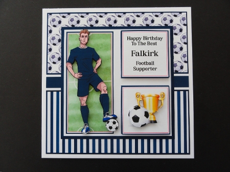 8x8 Falkirk Football Mini Kit - x4 A4 Sheets  by Valerie Spowart