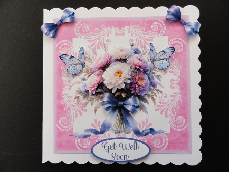 Aster Floral 7 x 7 All Occasions Card by Valerie Spowart