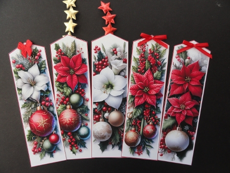 Christmas Bookmarks Set 1 by Valerie Spowart
