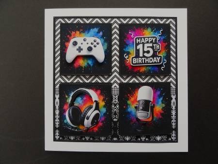 Happy 15th Birthday - 7x7 Squared Mini Kit by Valerie Spowart