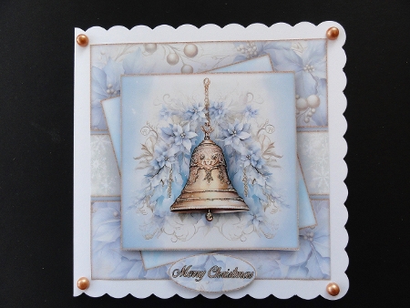 Blue & Gold Christmas Mini Kit 7X7 by Valerie Spowart