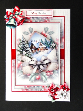 Christmas Envelope 3  Mini Kit With 3 Toppers, Makes 3 Cards by Valerie Spowart
