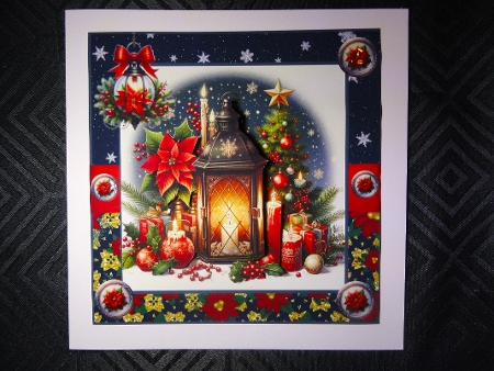 A Christmas Lantern 7x7 by Valerie Spowart
