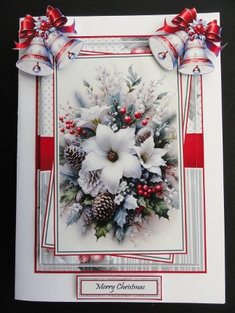 Festive Blooms Mini Kit With Set Of 3 Card Fronts by Valerie Spowart