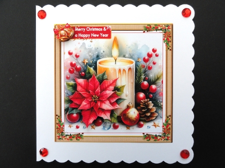 CHRISTMAS CANDLE 1 by Valerie Spowart