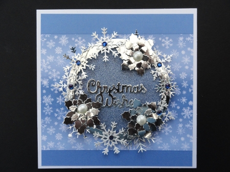 8x8 Blue Christmas Card Fronts & Papers 1-6 by Valerie Spowart