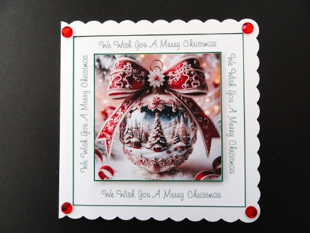 Christmas  Bauble by Valerie Spowart