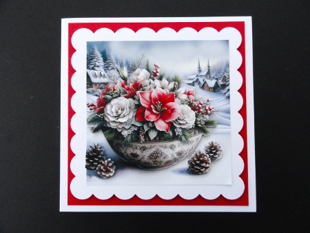 Festive Florals Toppers/Card Fronts  by Valerie Spowart