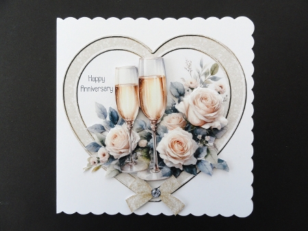 Shaped anniversary card by Valerie Spowart