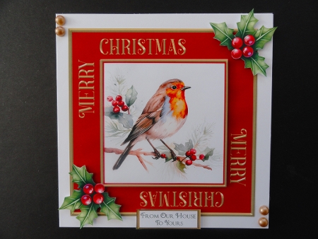 Framed Robin Base & Topper Set 1 by Valerie Spowart