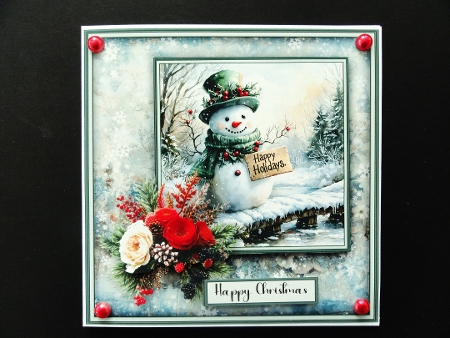 Snowman Joy - Mini Kit REQUEST 8x8 by Valerie Spowart