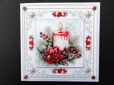 Christmas Candles 1 by Valerie Spowart