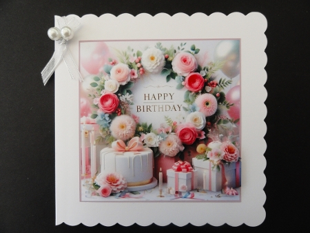 Birthday Flowers Toppers.  by Valerie Spowart
