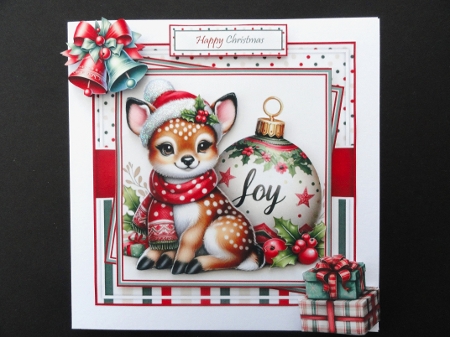 Cute Festive Fawn Mini Kit by Valerie Spowart