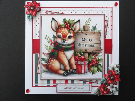 Cute Festive Fawn Mini Kit by Valerie Spowart