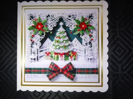 seasonal mix  Papercutting christmas tree  by Valerie Spowart