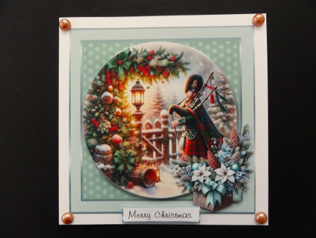 christmas  piper by Valerie Spowart