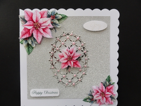 CU Pink Poinsettia´s Corner Vignette by Valerie Spowart