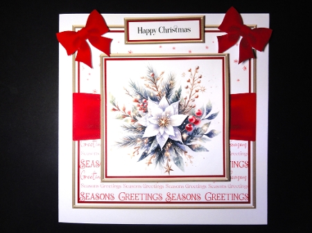 Christmas Sparkle Flowers 4 by Valerie Spowart