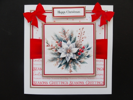 Christmas Sparkle Flowers 4 by Valerie Spowart