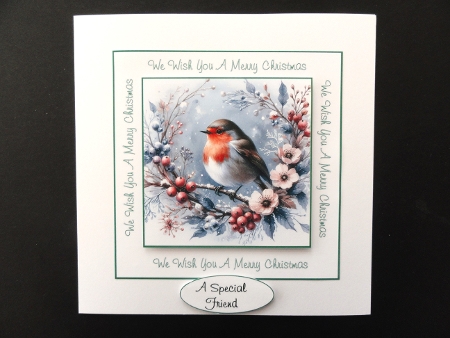 Robin at Christmas by Valerie Spowart
