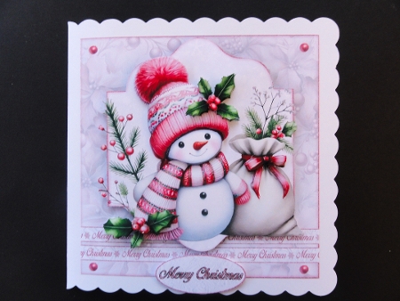 Pink Snowman Mini Kit 2 by Valerie Spowart