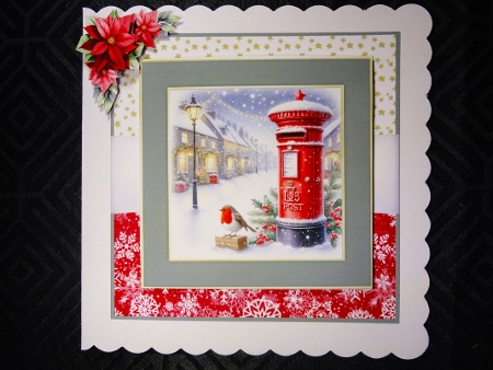 Christmas Postbox - 7x7 Mini Kit by Valerie Spowart