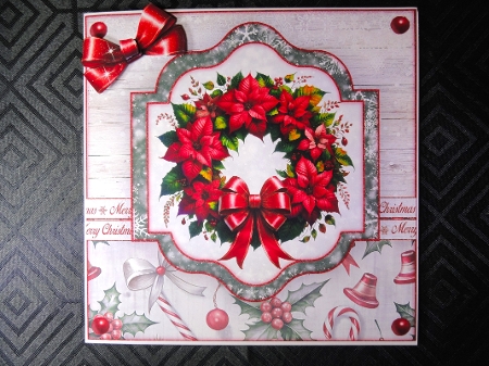 Poinsettia Mini Kit 8X8 by Valerie Spowart