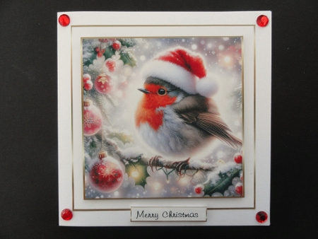 christmas robin by Valerie Spowart