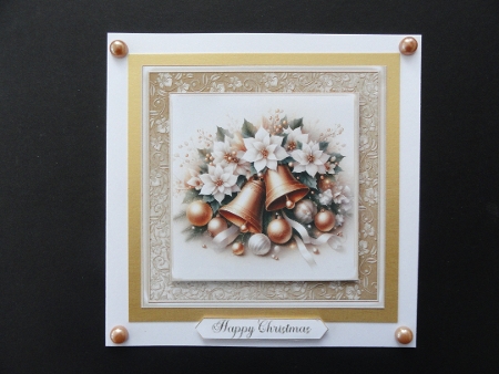  Christmas Bells Card Front by Valerie Spowart