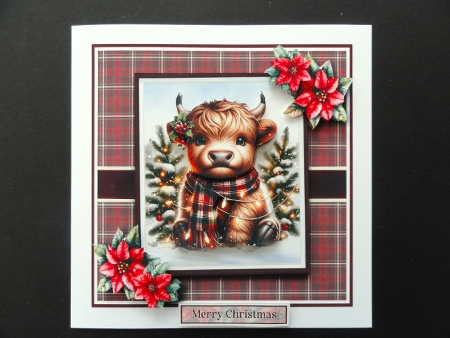 7x7 Highland Cow Decoupage Kit - x8 A4 Sheets by Valerie Spowart