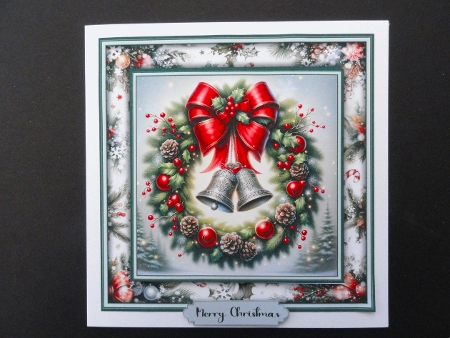 Christmas Wreath - Mini 6x6 by Valerie Spowart