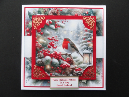 Festive Berry Robins - 7x7 Mini Kit 2 by Valerie Spowart