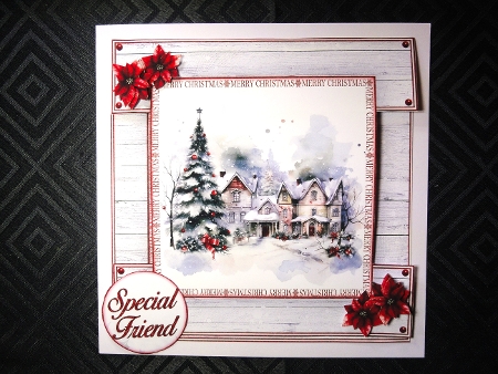 Winter Village Cut-out Front Card Mini Kit by Valerie Spowart