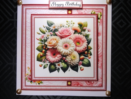 Minikit Gerberas and Roses by Valerie Spowart
