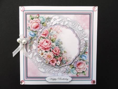 Pink Flowers - Mini Kit 6x6 by Valerie Spowart