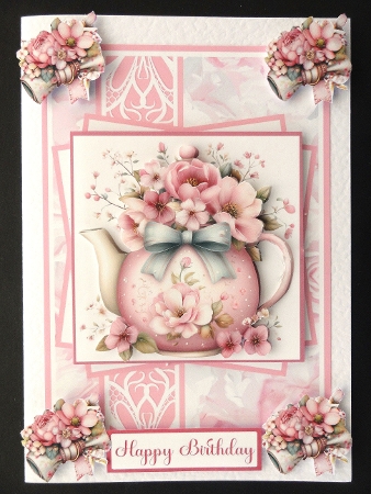 Floral Tea Party #2 Mini Kit 5x7 (4) by Valerie Spowart