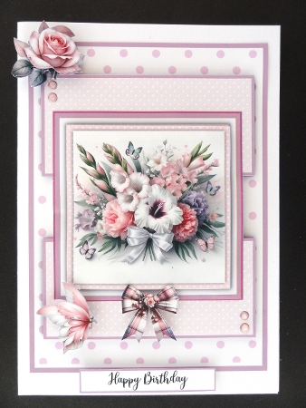 Beautiful Gladioli Bouquets - 5x7 Version by Valerie Spowart