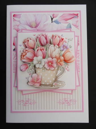 Teacup Flowers Mini Kit 5x7 (3) by Valerie Spowart