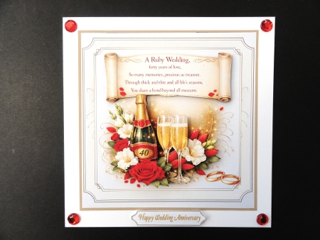 Ruby wedding wishes by Valerie Spowart