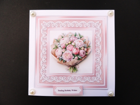 Quick Card Peonies Bouquet by Valerie Spowart