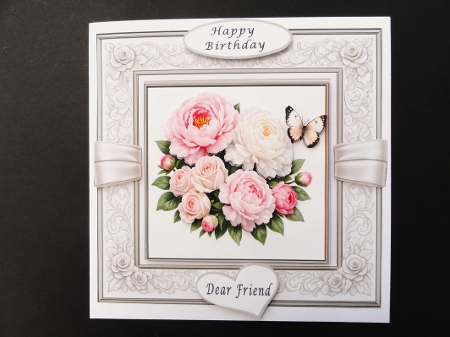 flowers and butterfly anenome roses by Valerie Spowart